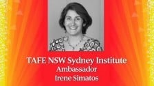 TAFE NSW Sydney Institute 120 year Ambassadors – Irene Simatos