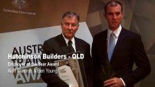 Hutchinson Builders win Employer of the Year Award @ The Australian Training Awards 2011