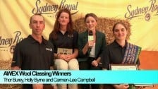 Woolclassing at the Sydney Royal Easter Show