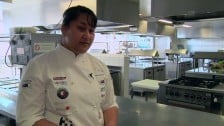 Aqua Dining Scholarship winner Fuji Taukatelata on the job she loves