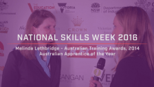 National Skills Week 2016: National Launch Melinda Lethbridge