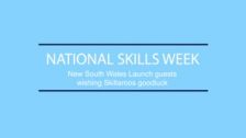 Guests at national skills week NSW launch wish Skillaroos good luck