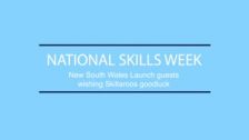 Guests at national skills week NSW launch wish Skillaroos good luck